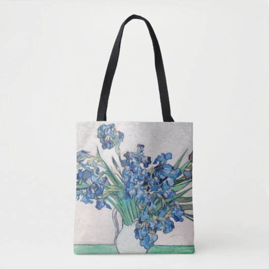 Vincent Van Gogh. Irises. Impressionisme floraal Tote Bag (Voorkant)