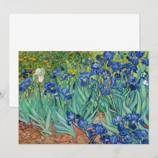 Vincent Van Gogh - Irises Kaart (Voorkant / Achterkant)