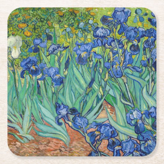 Vincent Van Gogh - Irises Kartonnen Onderzetters (Voorkant)