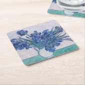 Vincent Van Gogh. Irises Kartonnen Onderzetters (Schuin)