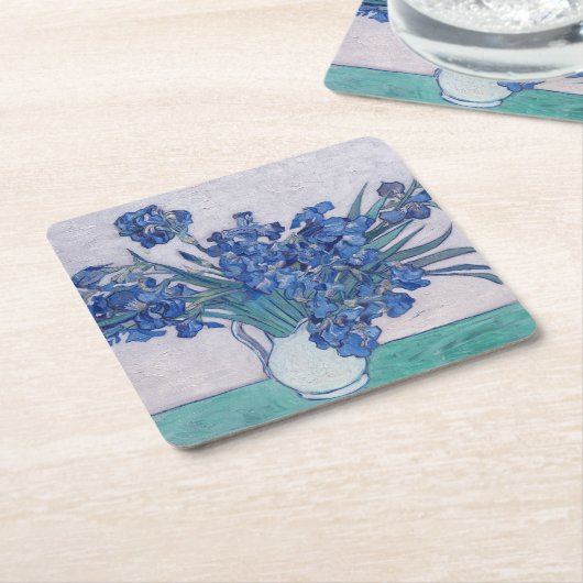 Vincent Van Gogh. Irises Kartonnen Onderzetters (Schuin)