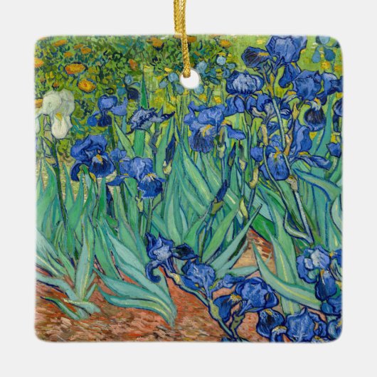 Vincent Van Gogh - Irises Keramisch Ornament (Voorkant)