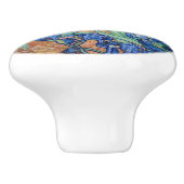 Vincent Van Gogh - Irises Keramische Knop (Zijkant)