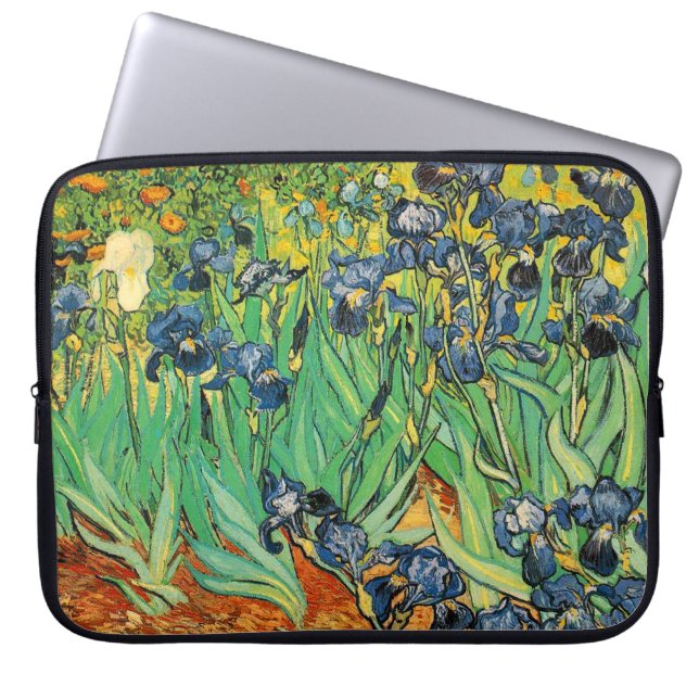 Vincent van Gogh, Irises Laptop Sleeve (Voorkant)