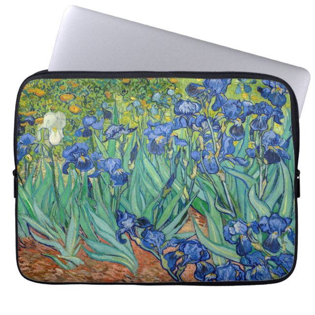 Vincent Van Gogh - Irises Laptop Sleeve (Voorkant)