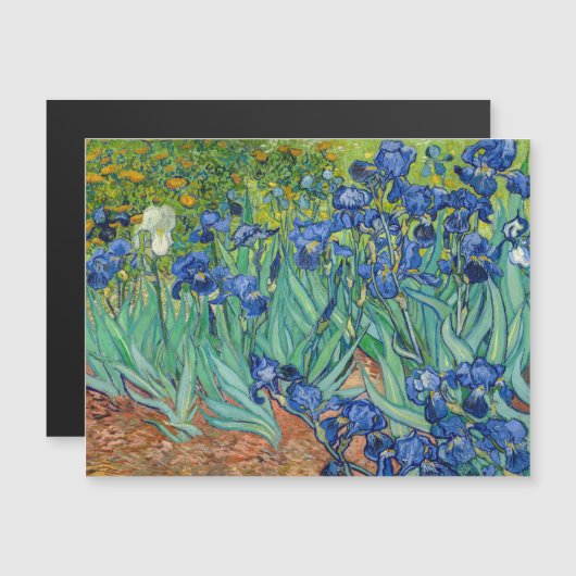Vincent Van Gogh - Irises Magnetic Kaart (Voorkant / Achterkant)