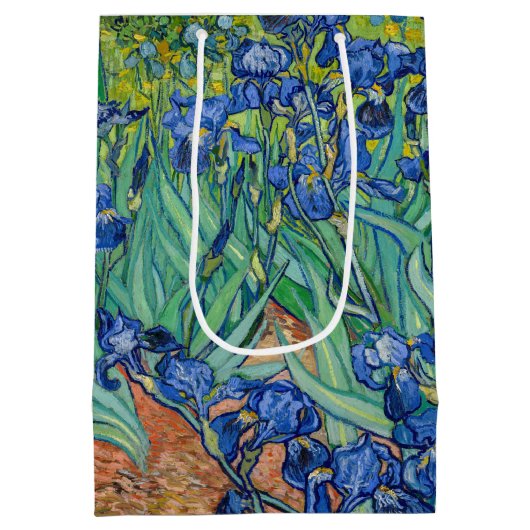 Vincent Van Gogh - Irises Medium Cadeauzakje (Achterkant)