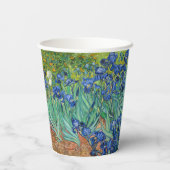 Vincent Van Gogh - Irises Papieren Bekers (Achterkant)