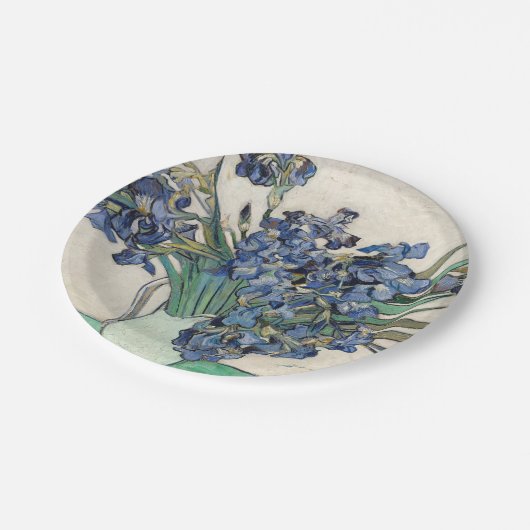 Vincent Van Gogh - Irises Papieren Bordje (Gekanteld)
