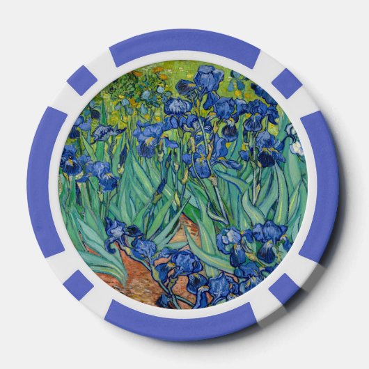 Vincent Van Gogh - Irises Poker Chips (Achterkant)