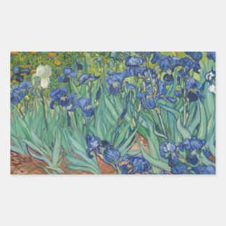 Vincent van Gogh - Irises Rechthoekige Sticker