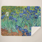 Vincent Van Gogh - Irises Sherpa Deken (Voorkant (horizontaal))