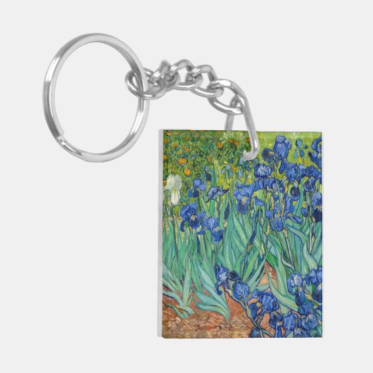 Vincent Van Gogh - Irises Sleutelhanger (Voorkant Links)