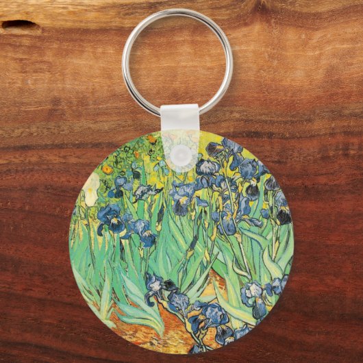 Vincent Van Gogh - Irises Sleutelhanger (Voorkant)