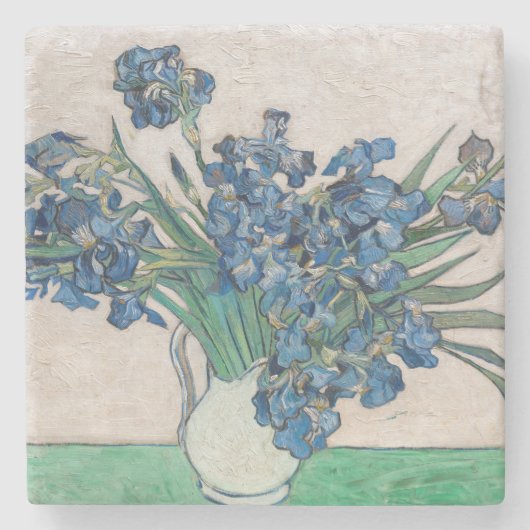 Vincent van Gogh - Irises Stenen Onderzetter (Voorkant)