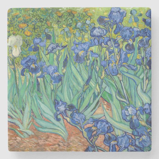 Vincent Van Gogh - Irises Stenen Onderzetter (Voorkant)