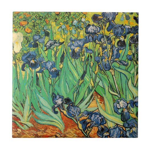 Vincent van Gogh, Irises Tegeltje (Voorkant)