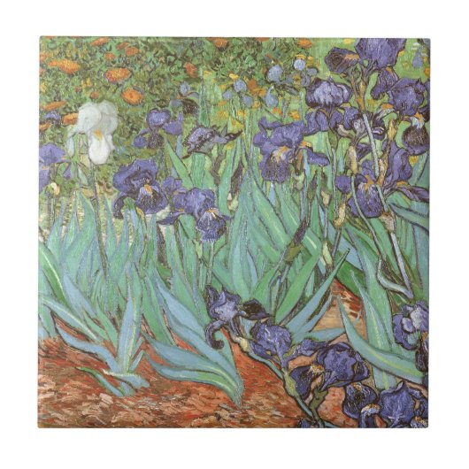 Vincent van Gogh - Irises Tegeltje (Voorkant)
