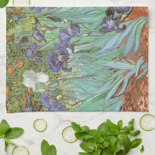 Vincent van Gogh - Irises Theedoek (Gevouwen)