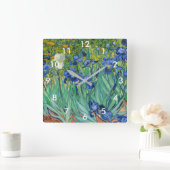 Vincent Van Gogh - Irises Vierkante Klok (Huis)
