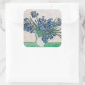 Vincent van Gogh - Irises Vierkante Sticker (Tas)