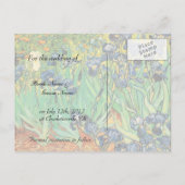 Vincent van Gogh,Irisissen Aankondigingskaart (Achterkant)