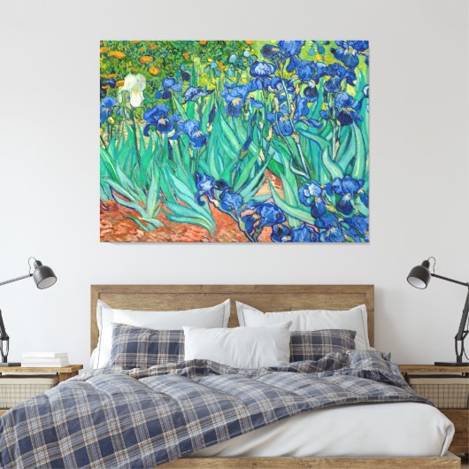 VINCENT VAN GOGH - Irissen 1889 Canvas Afdruk (Insitu (Slaapkamer))