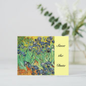 Vincent van Gogh,Irissen Aankondigingskaart (Staand voorkant)