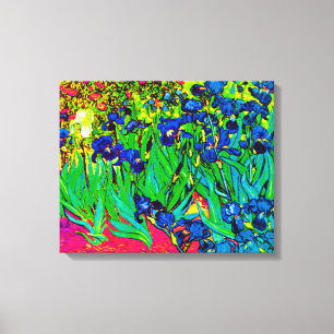 Vincent Van Gogh - Irissen - Bloemenliefhebber Pop Canvas Afdruk