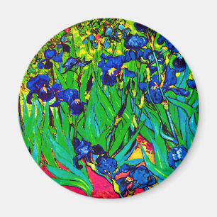 Vincent Van Gogh - Irissen - Bloemenliefhebber Pop Magneet