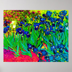 Vincent Van Gogh - Irissen - Bloemenliefhebber Pop Poster