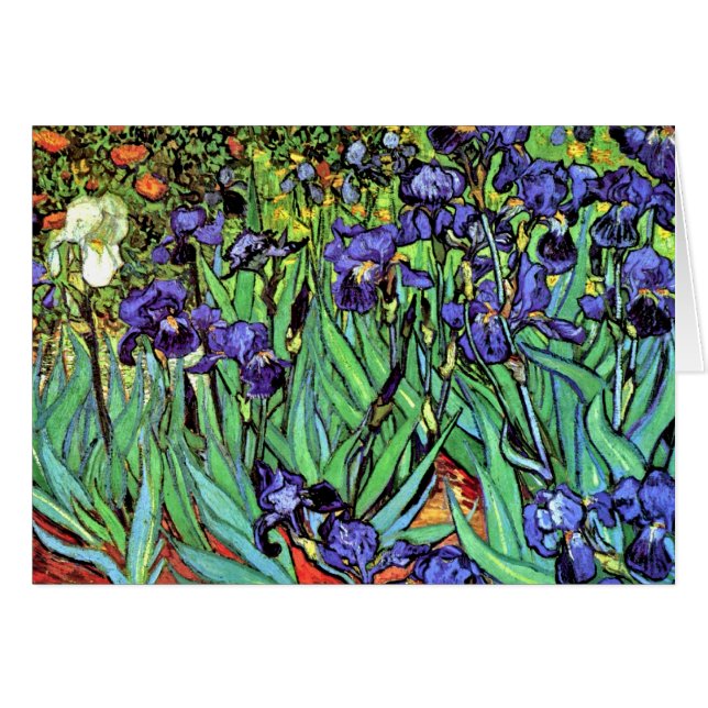 Vincent Van Gogh - Irissen - Bloemliefhebber Kunst (Voorkant Horizontaal)