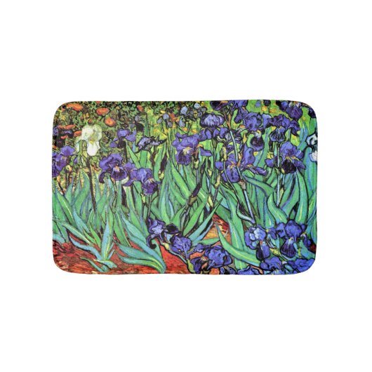 Vincent Van Gogh - Irissen - Bloemliefhebber Kunst Badmat (Voorkant)