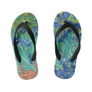 Vincent Van Gogh Irissen Bloemstuk Vintage Fijne K Kinder Teenslippers
