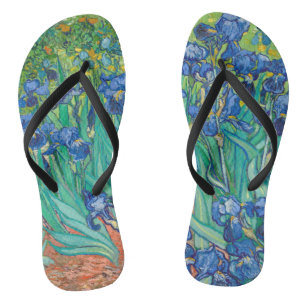 Vincent Van Gogh Irissen Bloemstuk Vintage Fijne K Teenslippers