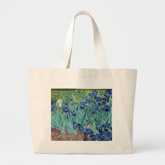 Vincent van Gogh Irissen Grote Tote Bag (Voorkant)
