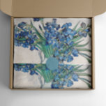 Vincent van Gogh Irissen. Impressionisme blauwe bl Tissuepapier<br><div class="desc">Vincent van Gogh "Iriseert" weefselpapier. Impressionisme blauwe bloemen kunst.</div>