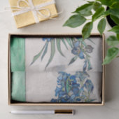 Vincent van Gogh Irissen. Impressionisme blauwe bl Tissuepapier (Geschenk)