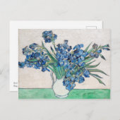 Vincent van Gogh Irissen. Impressionisme bloemenku Briefkaart (Voorkant / Achterkant)