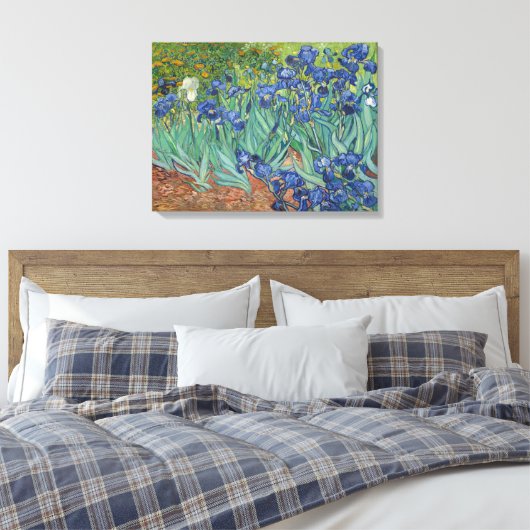 Vincent van Gogh, Irissen, Les Iris Canvas Afdruk (Insitu (Slaapkamer))