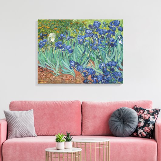 Vincent van Gogh, Irissen, Les Iris Canvas Afdruk (Insitu (Woonkamer))