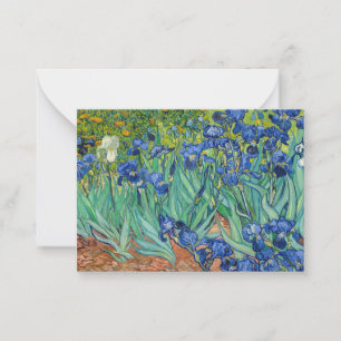Vincent Van Gogh - Irissen Notitiekaartje