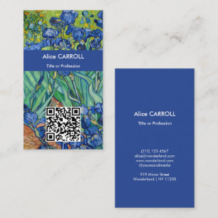 Vincent Van Gogh - Irissen - QR Code Visitekaartje