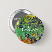 Vincent van Gogh,Irissen Ronde Button 5,7 Cm (Voorkant /achterkant)