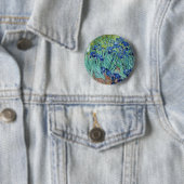 Vincent van Gogh Irissen Ronde Button 5,7 Cm (In situ)