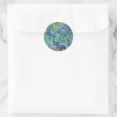 Vincent van Gogh Irissen Ronde Sticker (Tas)