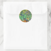 Vincent van Gogh, Irissen Ronde Sticker (Tas)