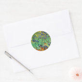 Vincent van Gogh, Irissen Ronde Sticker (Envelop)