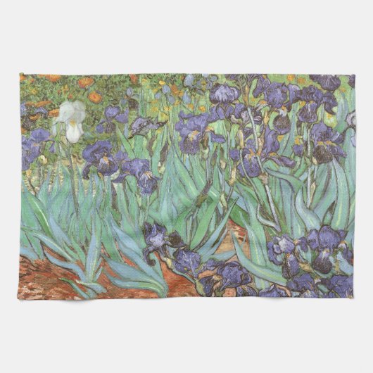 Vincent van Gogh - Irissen Theedoek (Horizontaal)
