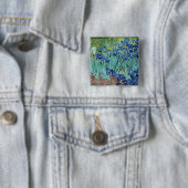 Vincent van Gogh Irissen Vierkante Button 5,1 Cm (In situ)